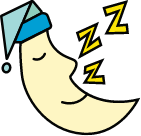 Sleeping moon