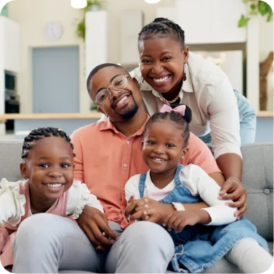 a smiling family